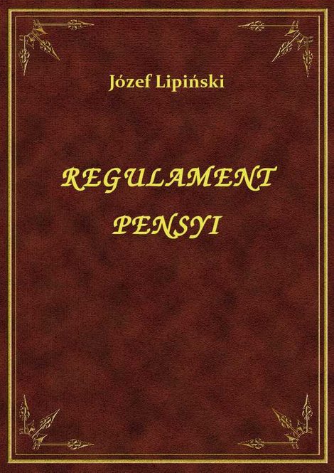 ebooki: Regulament Pensyi – ebook