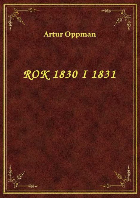 ebooki: Rok 1830 I 1831 – ebook