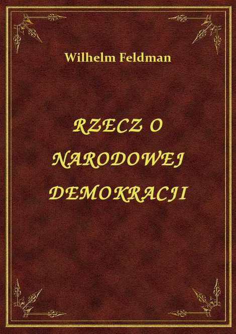 ebooki: Rzecz O Narodowej Demokracji – ebook