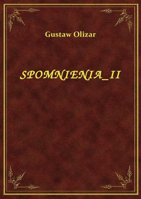 ebooki: Spomnienia II – ebook