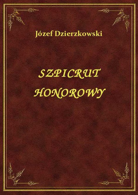 ebooki: Szpicrut Honorowy – ebook