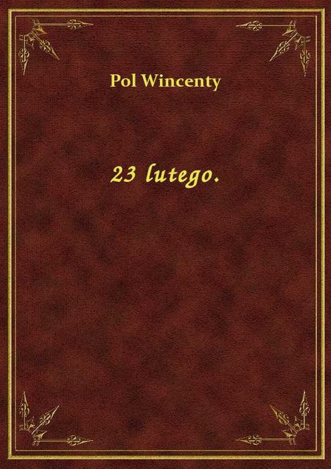 ebooki: 23 lutego – ebook
