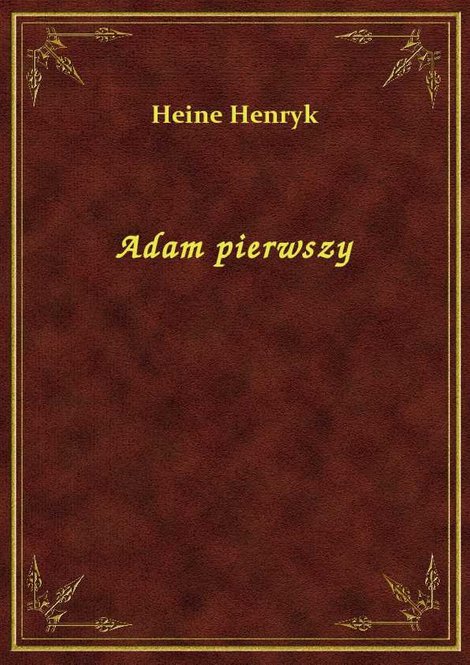 ebooki: Adam pierwszy – ebook