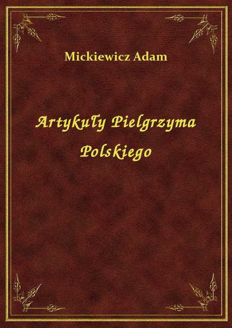 ebooki: Artykuły Pielgrzyma Polskiego – ebook