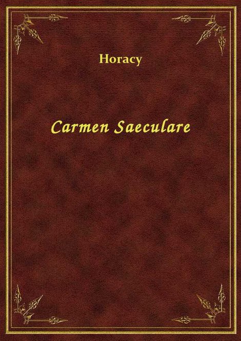 ebooki: Carmen Saeculare – ebook