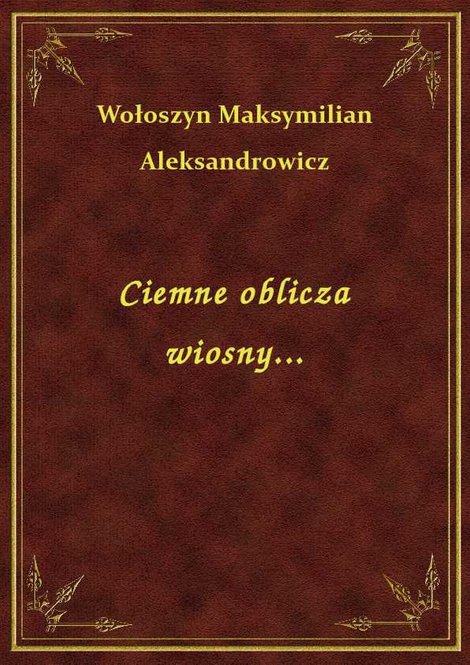 ebooki: Ciemne oblicza wiosny... – ebook