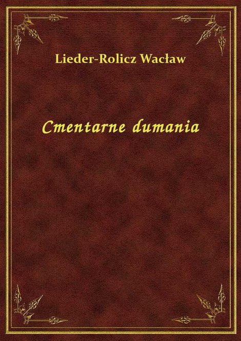ebooki: Cmentarne dumania – ebook