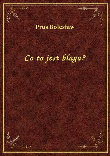 ebooki: Co to jest blaga? – ebook