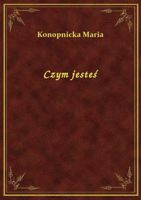 ebooki: Czym jesteś – ebook
