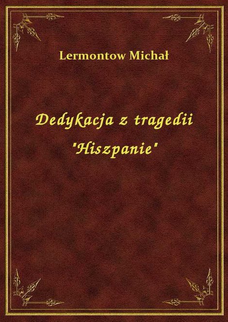 ebooki: Dedykacja z tragedii "Hiszpanie" – ebook