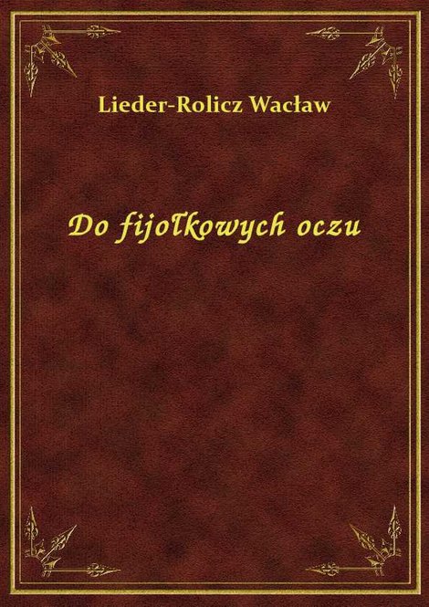ebooki: Do fijołkowych oczu – ebook