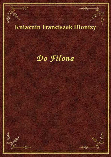 ebooki: Do Filona – ebook