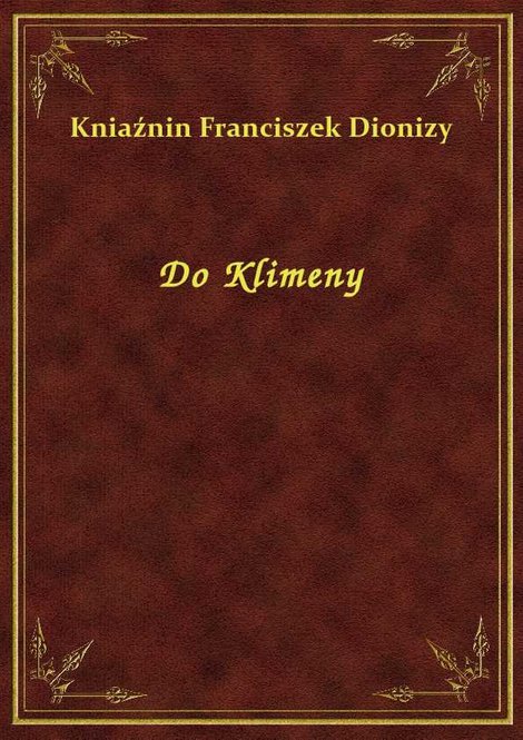 ebooki: Do Klimeny – ebook