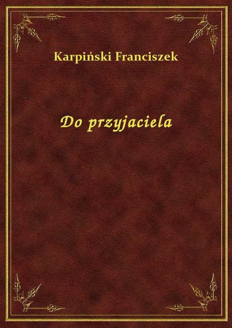ebooki: Do przyjaciela – ebook