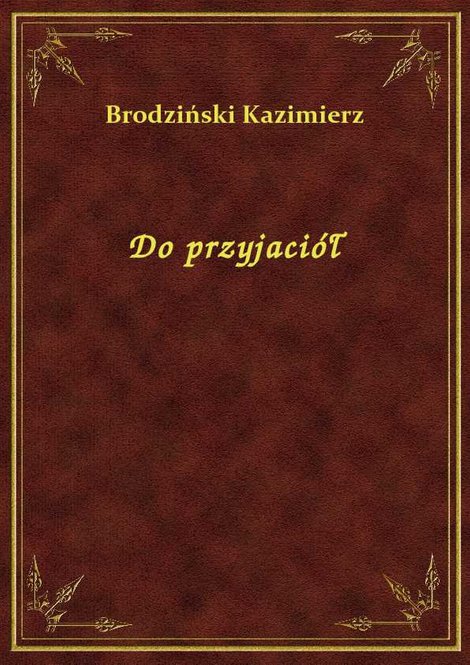 ebooki: Do przyjaciół – ebook