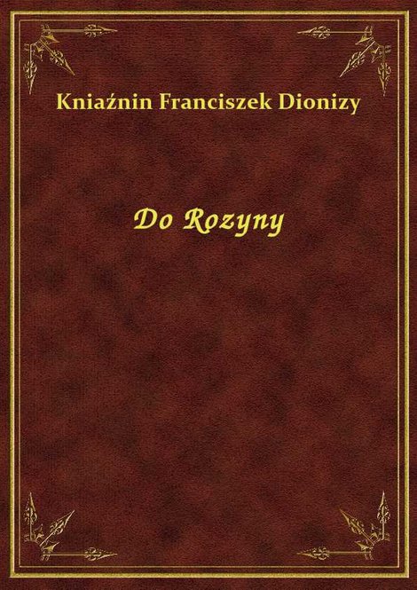 ebooki: Do Rozyny – ebook