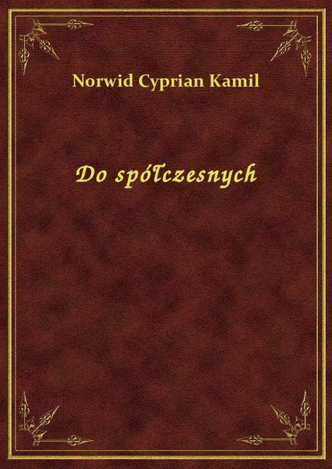 ebooki: Do spółczesnych – ebook