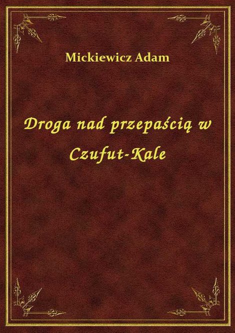 ebooki: Droga nad przepaścią w Czufut-Kale – ebook