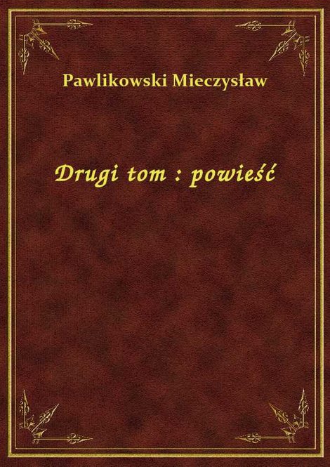ebooki: Drugi tom : powieść – ebook