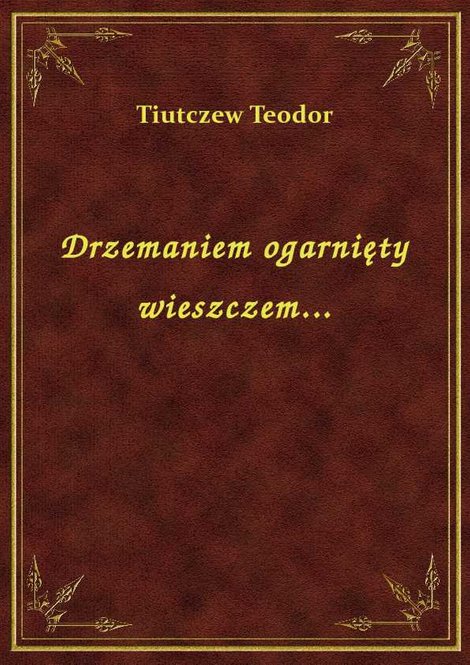 ebooki: Drzemaniem ogarnięty wieszczem... – ebook