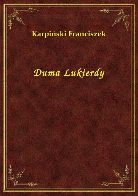 ebooki: Duma Lukierdy – ebook