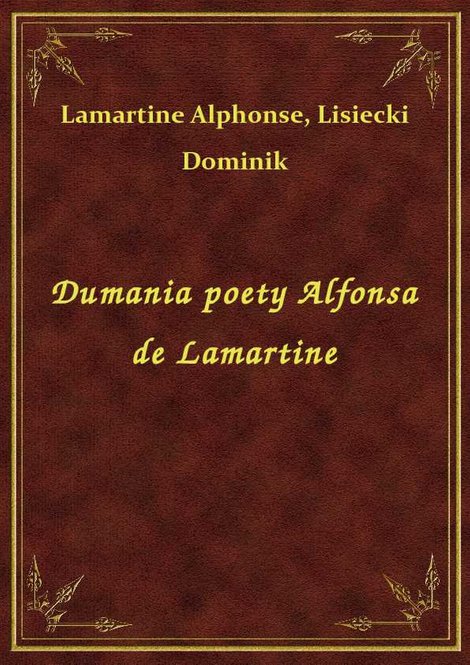 ebooki: Dumania poety Alfonsa de Lamartine – ebook