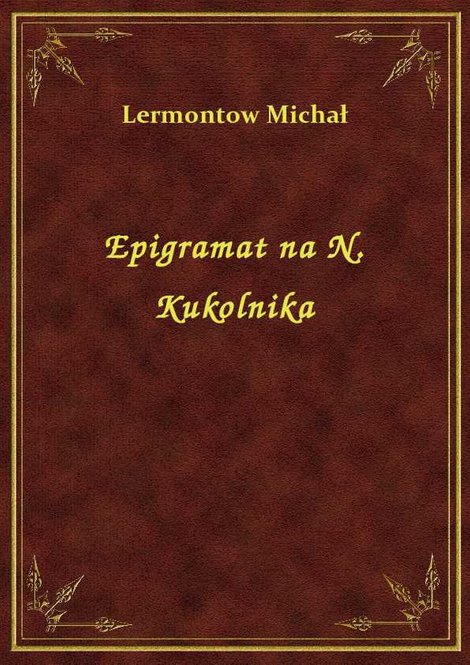 ebooki: Epigramat na N. Kukolnika – ebook