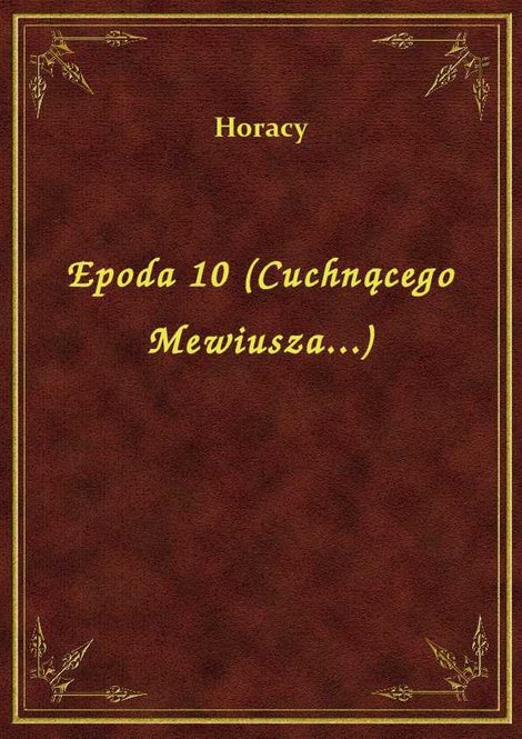 ebooki: Epoda 10 (Cuchnącego Mewiusza...) – ebook