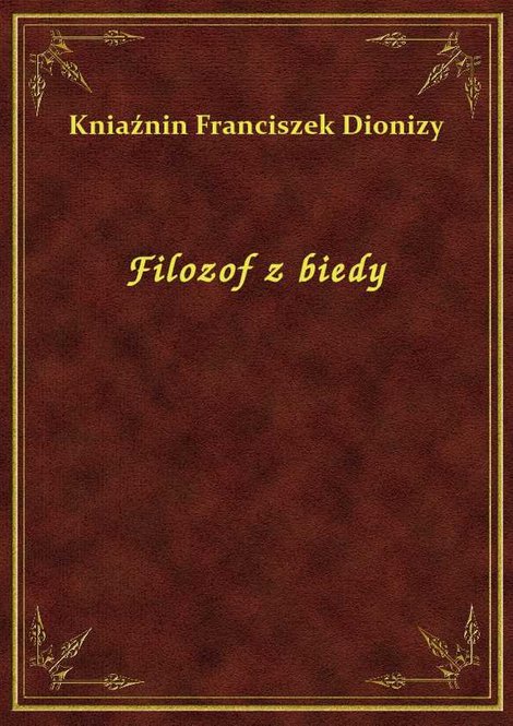 ebooki: Filozof z biedy – ebook