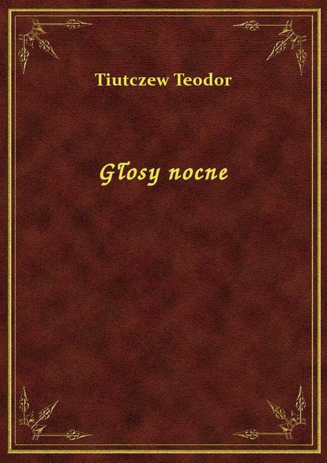ebooki: Głosy nocne – ebook