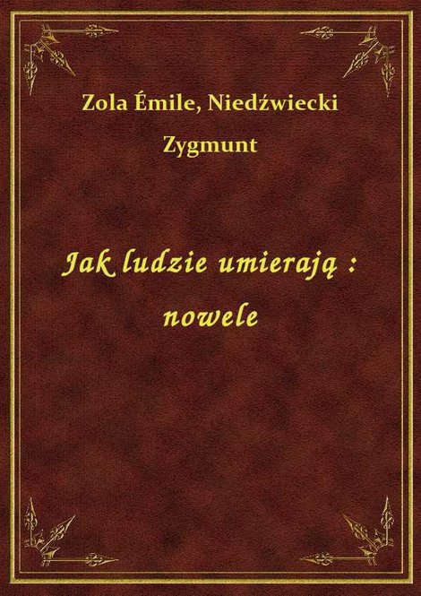 ebooki: Jak ludzie umierają : nowele – ebook