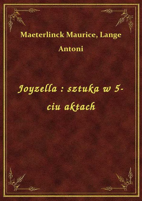 ebooki: Joyzella : sztuka w 5-ciu aktach – ebook