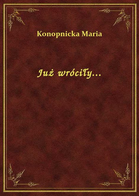 ebooki: Już wróciły... – ebook