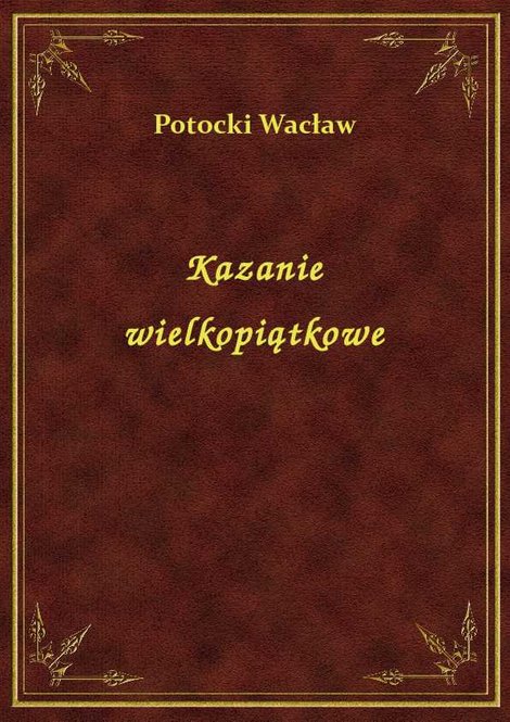 ebooki: Kazanie wielkopiątkowe – ebook