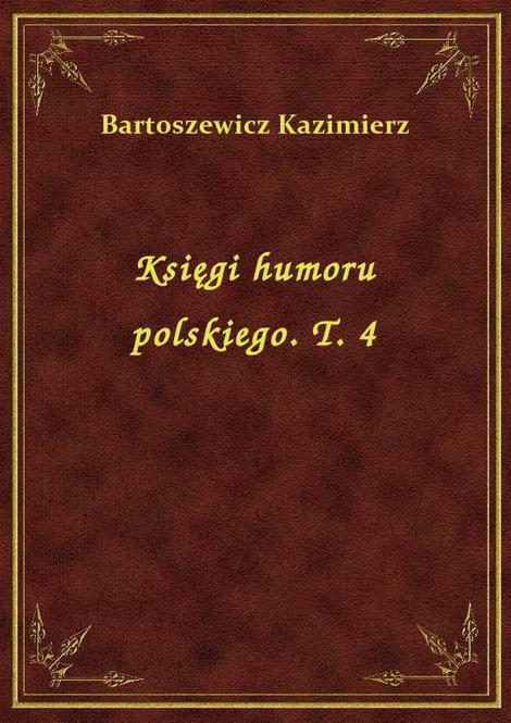 ebooki: Księgi humoru polskiego. T. 4 – ebook