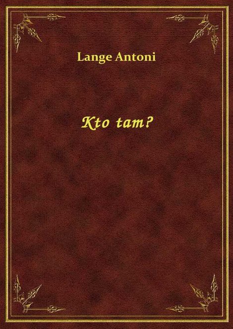ebooki: Kto tam? – ebook