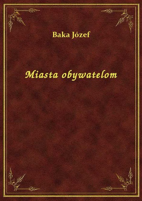 ebooki: Miasta obywatelom – ebook