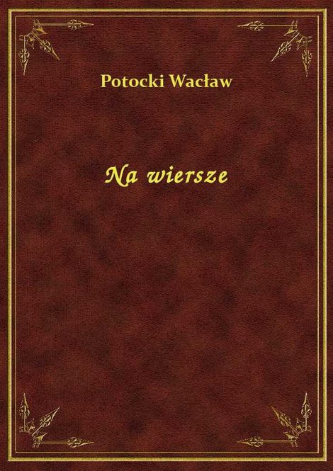 ebooki: Na wiersze – ebook