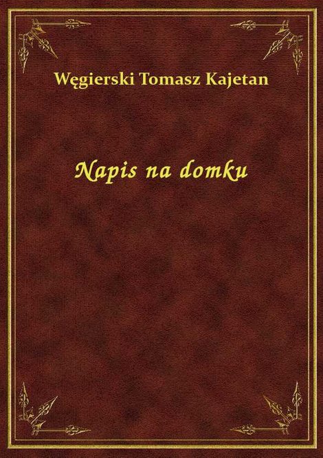 ebooki: Napis na domku – ebook