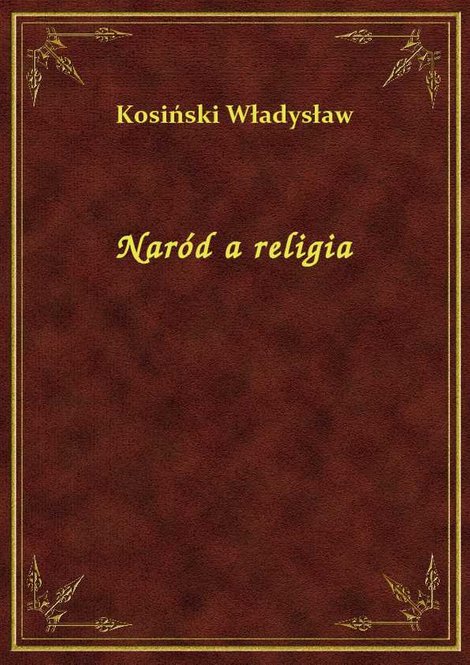 ebooki: Naród a religia – ebook