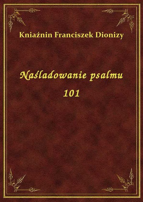 ebooki: Naśladowanie psalmu 101 – ebook