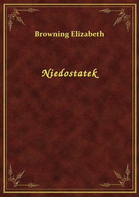 ebooki: Niedostatek – ebook