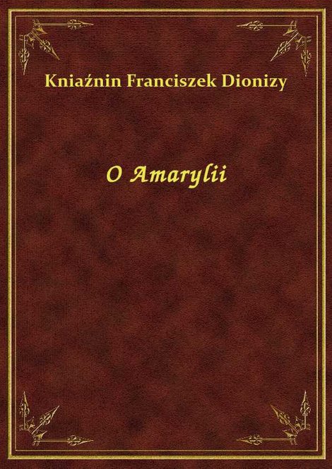ebooki: O Amarylii – ebook