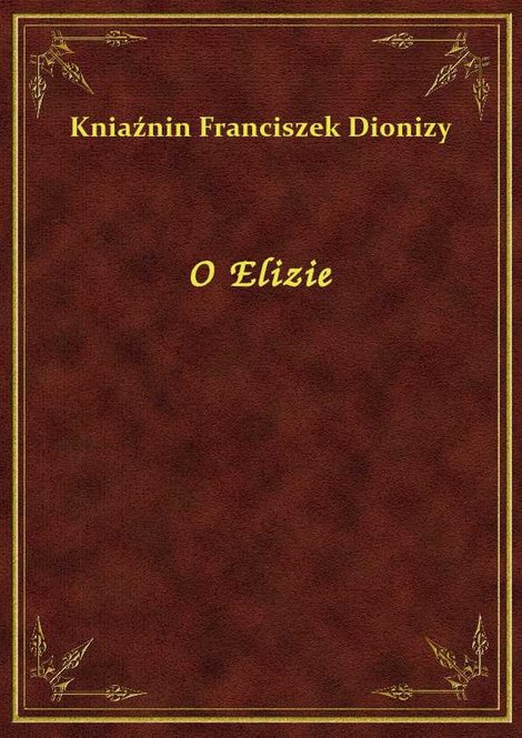 ebooki: O Elizie – ebook