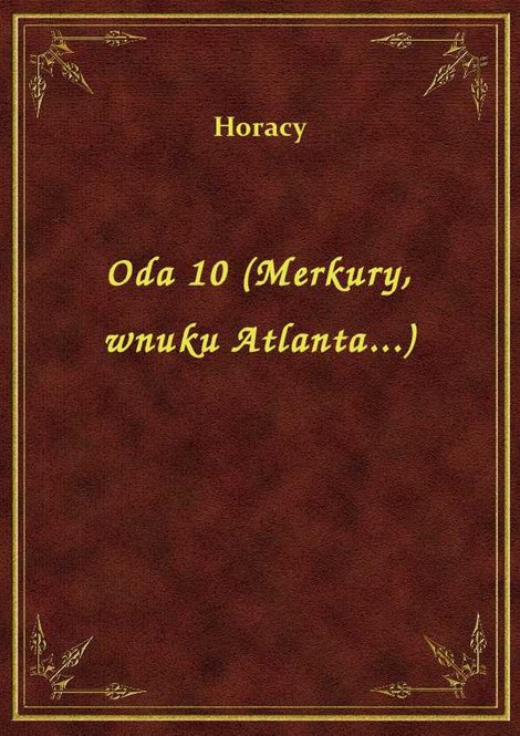 ebooki: Oda 10 (Merkury, wnuku Atlanta...) – ebook
