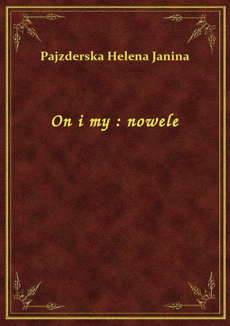 ebooki: On i my : nowele – ebook