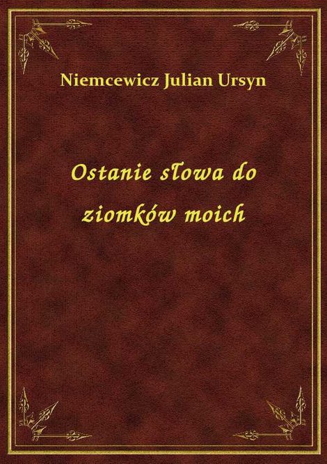 ebooki: Ostanie słowa do ziomków moich – ebook