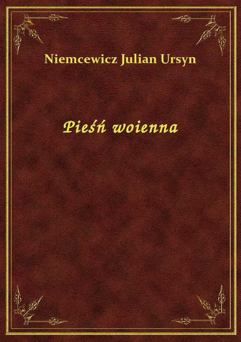 ebooki: Pieśń woienna – ebook