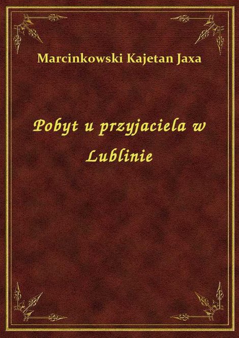 ebooki: Pobyt u przyjaciela w Lublinie – ebook