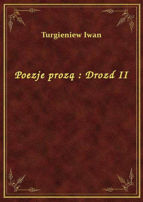 ebooki: Poezje prozą : Drozd II – ebook